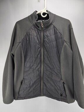 Spyder Women's Nova Hybrid Sweater Fleece Jacket Black XL